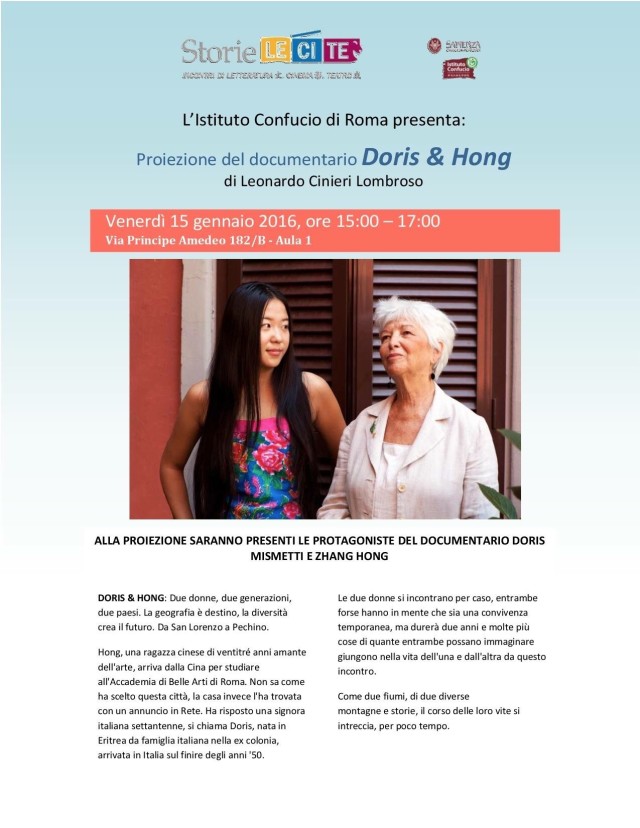 Doris, Hong, Istituto Confucio, Roma,