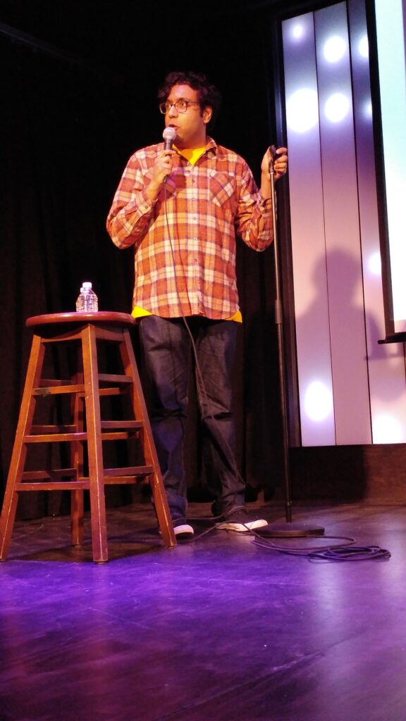 Hari Kondabolu onstage (2017)